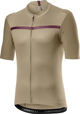 Castelli Unlimited Jersey - Dark Sand-Bordeaux, Dark Sand-Bordeaux